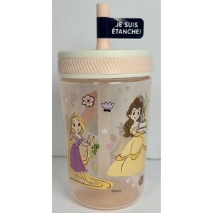 Disney Princess Zak Designs Leak Proof‎ 15oz Kids Straw Tumbler Cup Pink